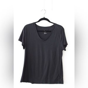 Black Scoop Neck Tee